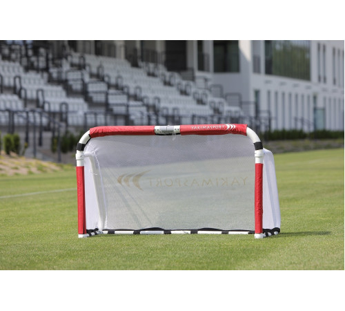 Ворота футбольні YakimaSport Academy 155 x 95 см, червоно-білі