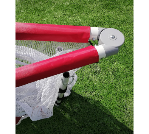 Ворота футбольні YakimaSport Academy 155 x 95 см, червоно-білі