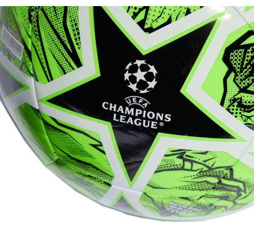 М'яч футбольний Adidas UCL Club IN9328 розмір 3, зелено-чорний М'яч футбольний Adidas UCL Club IN9328 розмір 3, зелено-чорний