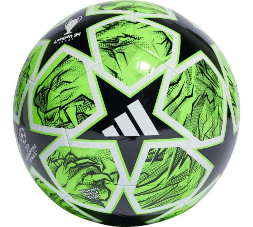 М'яч футбольний Adidas UCL Club IN9328 розмір 3, зелено-чорний М'яч футбольний Adidas UCL Club IN9328 розмір 3, зелено-чорний