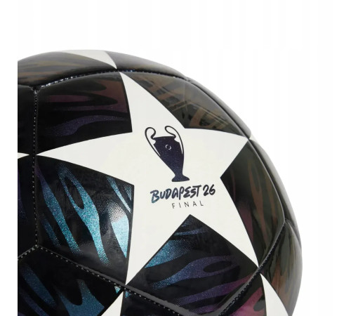 Футбольний м'яч Adidas UCL Club 25/26 Budapest розмір 5, біло-фіолетовий