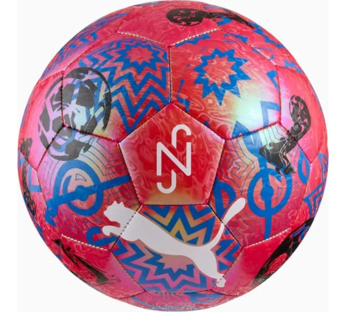 М'яч футбольний Puma NEYMAR JR Graphic ball розмір 4, рожево-синій