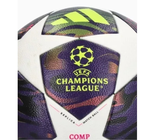 Футбольний м’яч adidas UCL Finale Competition розмір 4 біло-фіолетовий