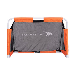 Ворота футбольні Yakimasport Mini 120 x 80 x 60 см, помаранчево-чорні