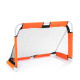 Ворота футбольні Yakimasport Mini 120 x 80 x 60 см, помаранчево-чорні