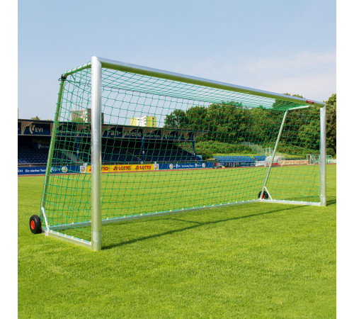 Ворота футбольні SPORTPOLAND Eco Goal 500 х 200 см, сірі