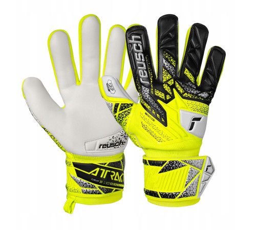 Рукавички воротарські Reusch Attrakt Grip Junior 5572815 2014 р.7,5, жовто-чорні