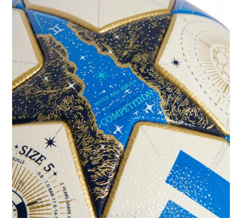 Футбольний м'яч Adidas UCL Competition 2025 розмір 5, біло-блакитний