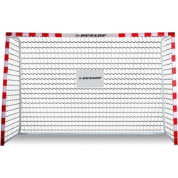 Ворота футбольні DUNLOP ALLROUND 300 x 200 x 110 см, червоно-білі