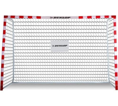 Ворота футбольні DUNLOP ALLROUND 300 x 200 x 110 см, червоно-білі