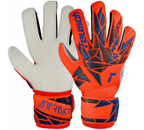 Рукавички воротарські Reusch Attrakt Solid Junior 5472515 2210 р.7,5, помаранчеві
