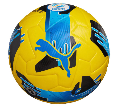 М'яч футбольний Puma PUMA Orbita UPL розмір 5, жовто-синій