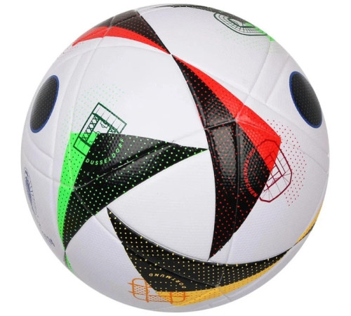 М'яч футбольний Adidas Euro24 Fussballiebe League IN9367 розмір 5, біло-чорний