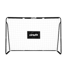 Ворота футбольні VIRTUFIT з мішенню 180 х 120 х 60 см, чорно-білі