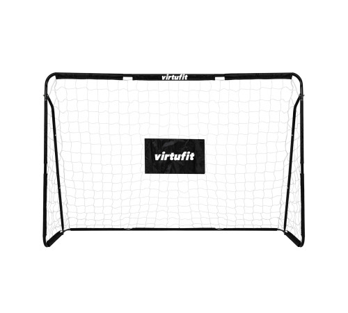 Ворота футбольні VIRTUFIT з мішенню 180 х 120 х 60 см, чорно-білі