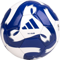 М'яч футбольний Adidas Tiro Club HZ4168 розмір 4, біло-синій