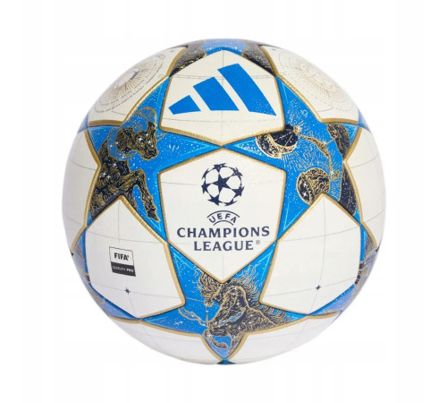 Футбольний м'яч Adidas UCL J350 League Stage 25/26 розмір 4, біло-блакитний