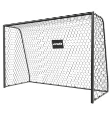 Ворота футбольні VIRTUFIT PREMIUM HEAVY DUTY 300 x 120 х 200 см, чорні