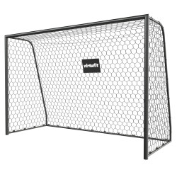 Ворота футбольні VIRTUFIT PREMIUM HEAVY DUTY 300 x 120 х 200 см, чорні