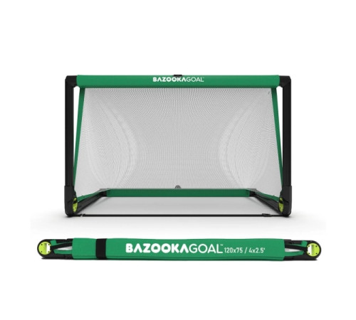 Ворота футбольні BAZOOKAGOAL 120 х 75 см, чорно-зелені