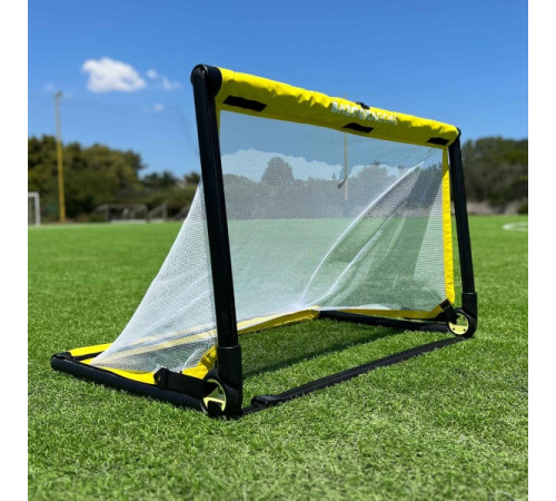 Ворота футбольні BAZOOKAGOAL 120 х 75 см, чорно-жовті