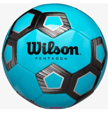 М'яч футбольний Wilson PENTAGON SB ROBL розмір 5, чорно-синій