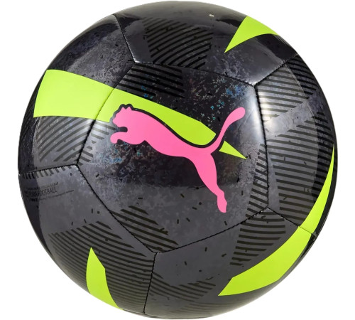 М'яч футбольний Puma CAGE ball чорний 5, чорно-зелений