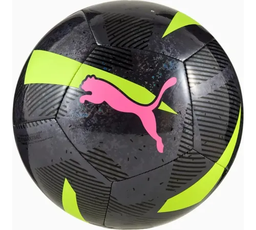 М'яч футбольний Puma CAGE ball чорний 5, чорно-зелений