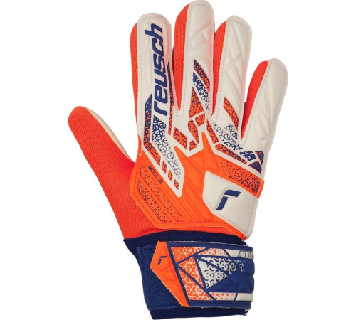 Рукавички воротарські Reusch Attrakt Starter Solid Junior 5572513 2500 р.7,5, біло-помаранчеві
