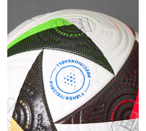 М'яч футбольний Adidas Euro24 Pro IQ3682 розмір 5, біло-чорний М'яч футбольний Adidas Euro24 Pro IQ3682 розмір 5, біло-чорний