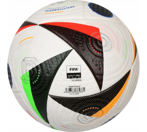 М'яч футбольний Adidas Euro24 Pro IQ3682 розмір 5, біло-чорний М'яч футбольний Adidas Euro24 Pro IQ3682 розмір 5, біло-чорний
