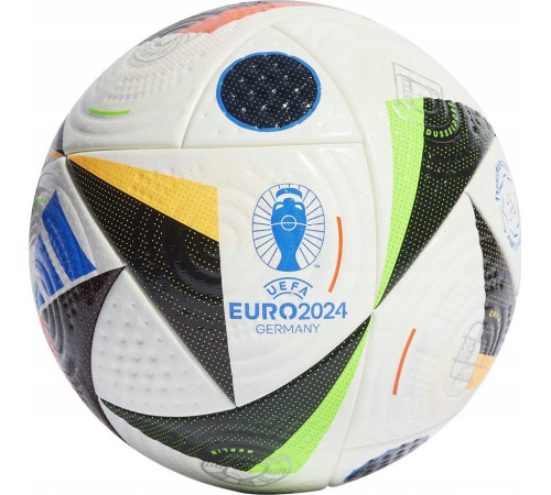 М'яч футбольний Adidas Euro24 Pro IQ3682 розмір 5, біло-чорний М'яч футбольний Adidas Euro24 Pro IQ3682 розмір 5, біло-чорний