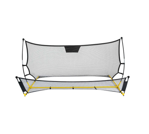 Сітка тренувальна для футболу Neo-Sport 210 х 120 х 91 см, чорно-жовта