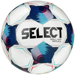 М'яч футбольний Select BRILLANT REPLICA v25 розмір 5, біло-синій