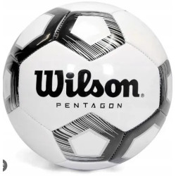 М'яч футбольний Wilson Pentagon розмір 5, чорно-білий