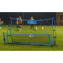 Сітка тренувальна для футболу Yakimasport GALAXY 220 х 110 см, чорно-синя