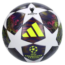 Футбольний м'яч Adidas UCL League Junior 2026 Budapest розмір 4, біло-фіолетовий