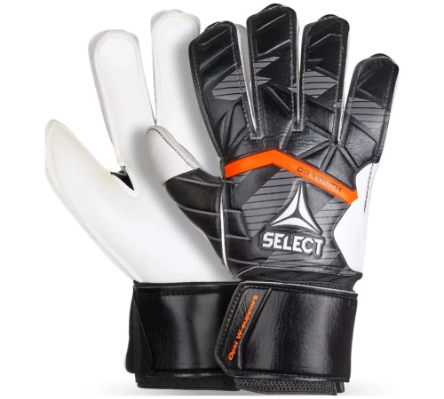 Рукавички воротарські дитячі Select GOALKEEPER GLOVES 03 YOUTH v25 розмір 5 (16 см), чорно-білі