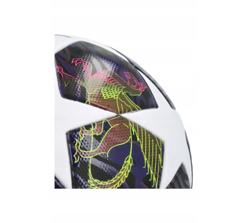 Футбольний м'яч Adidas UCL League Junior 2026 Budapest розмір 4, біло-фіолетовий