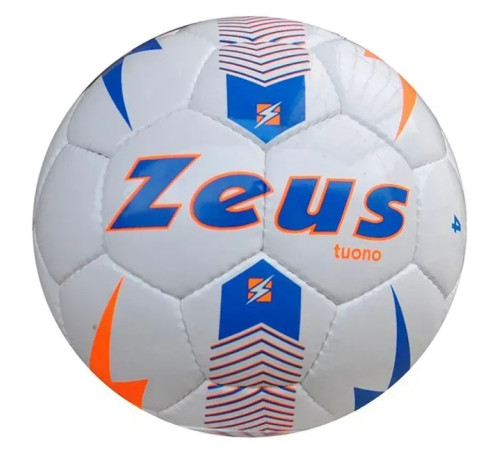 М'яч футбольний Zeus PALLONE TUONO розмір 4, біло-синій