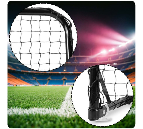 Ворота футбольні Neo‑Sport NS‑486 60 х 45 х 25 см, чорні