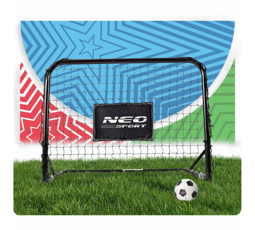 Ворота футбольні Neo‑Sport NS‑486 60 х 45 х 25 см, чорні