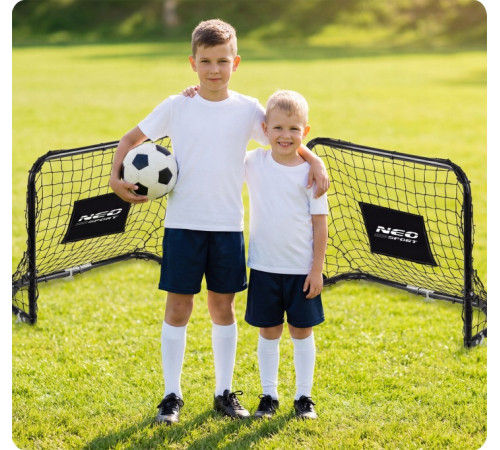 Ворота футбольні Neo‑Sport NS‑486 60 х 45 х 25 см, чорні