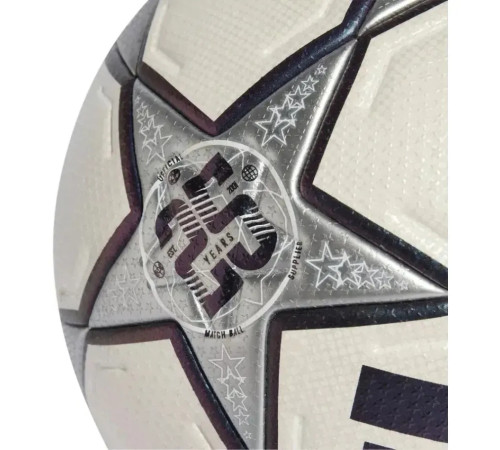 М'яч футбольний Adidas UEFA Champions League Pro 3rd Match Ball розмір 5, біло-срібний