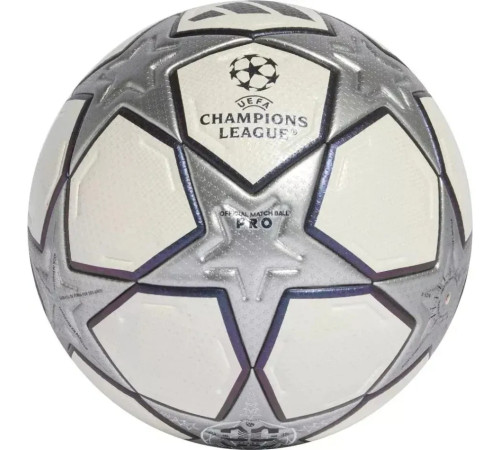 М'яч футбольний Adidas UEFA Champions League Pro 3rd Match Ball розмір 5, біло-срібний