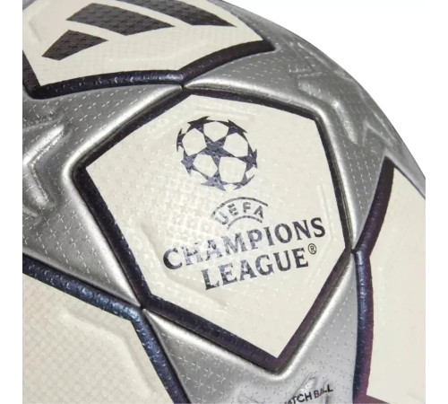 М'яч футбольний Adidas UEFA Champions League Pro 3rd Match Ball розмір 5, біло-срібний