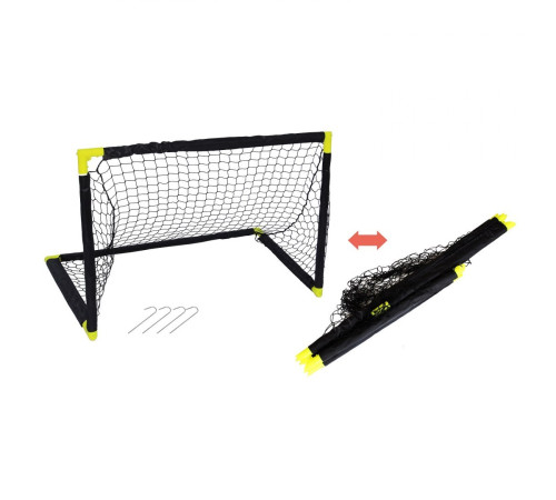 Ворота футбольні MASTER MASSPSO-0030 90 х 60 х 60 см, чорно-жовті