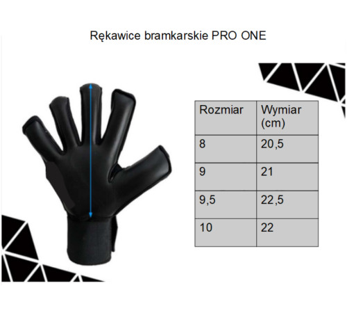 Рукавички воротарські Yakimasport PRO ONE р. 8, чорно-помаранчеві