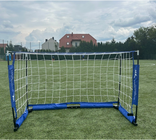 Ворота футбольні YakimaSport MINI UNI 120 х 80 см, синьо-білі Ворота футбольні YakimaSport MINI UNI 120 х 80 см, синьо-білі