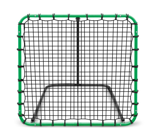 Сітка тренувальна для футболу Neo-Sport Rebounder 120 x 120 см, чорно-зелена